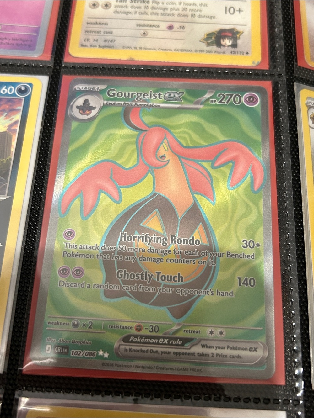 Pokemon Gourgeist EX Green and Pink